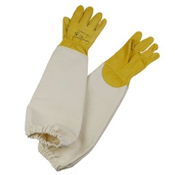 Gants cuir chèvre jaune